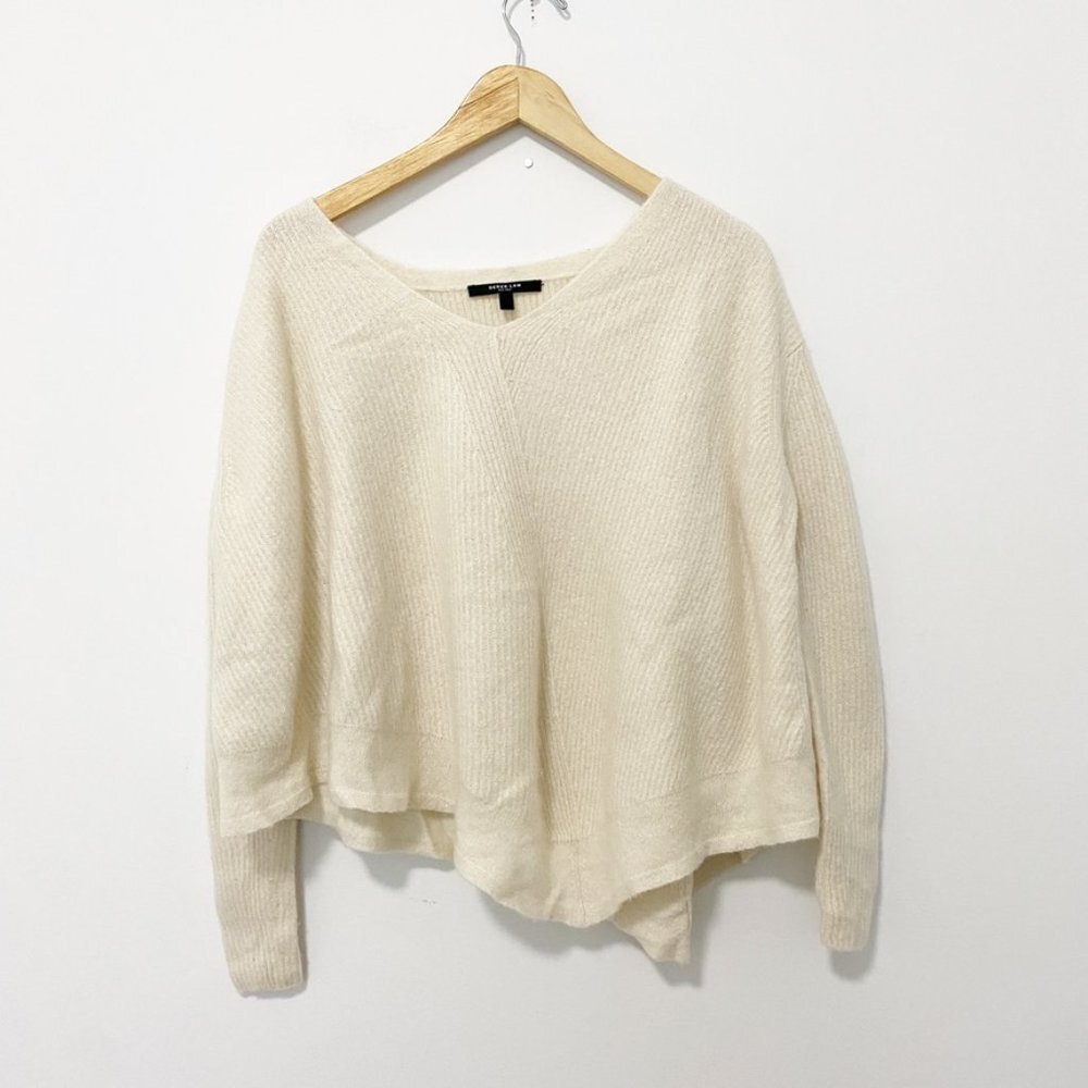 Derek Lam Cashmere & Silk Cream Sweater Size Medium